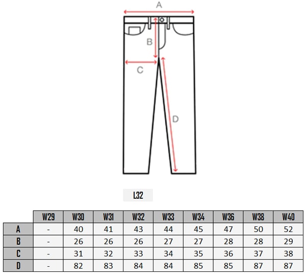  Salvatoro Cargo Skinnbyxor - Svart size table 