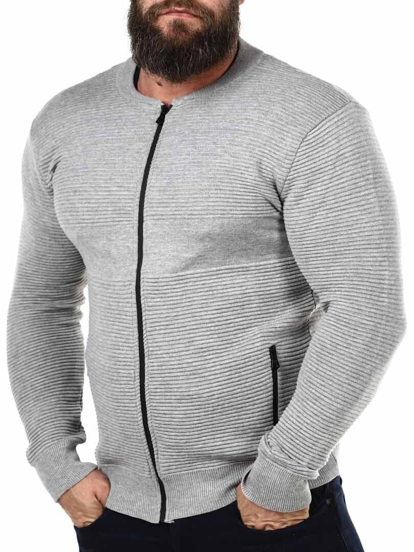 Bhisho Stickad Tröja - Grå