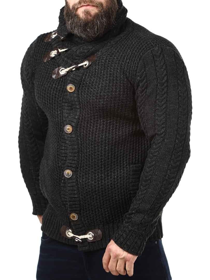 Butch Stickad Tröja - Mörkgrå