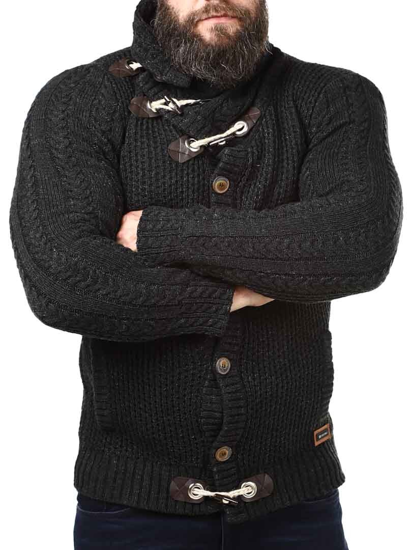 Butch Stickad Tröja - Mörkgrå