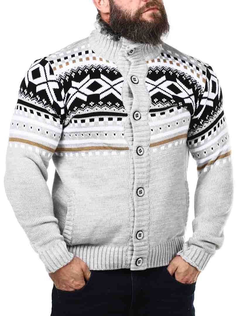 Nick Grizzly Cardigan - Grå