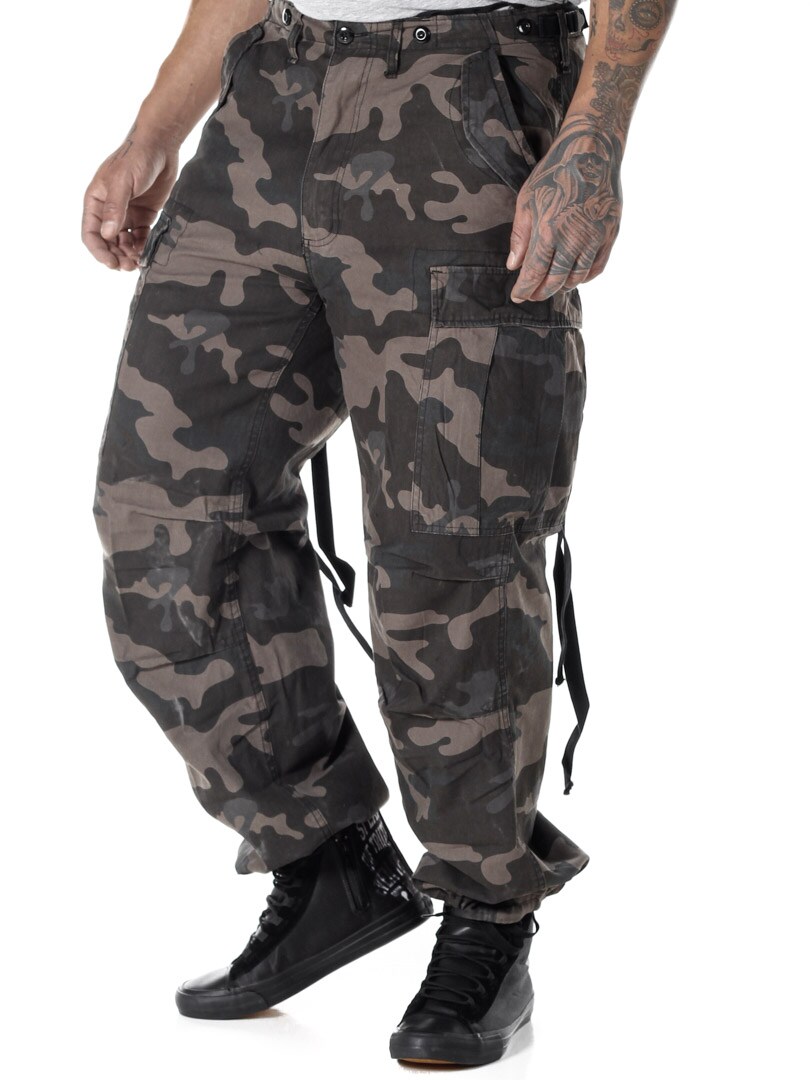 M-65 Vintage Cargobyxor - Dark Camo