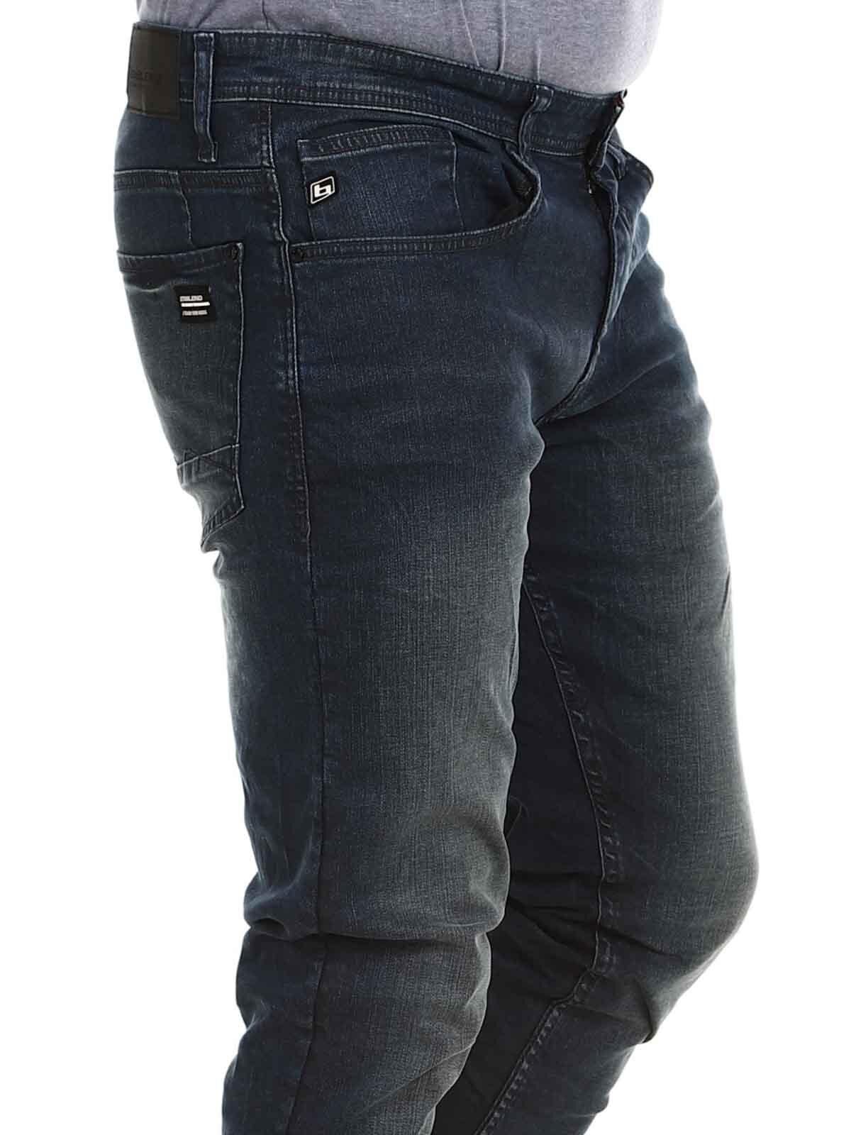 Blend Raw Coated Jeans - Mörkblå