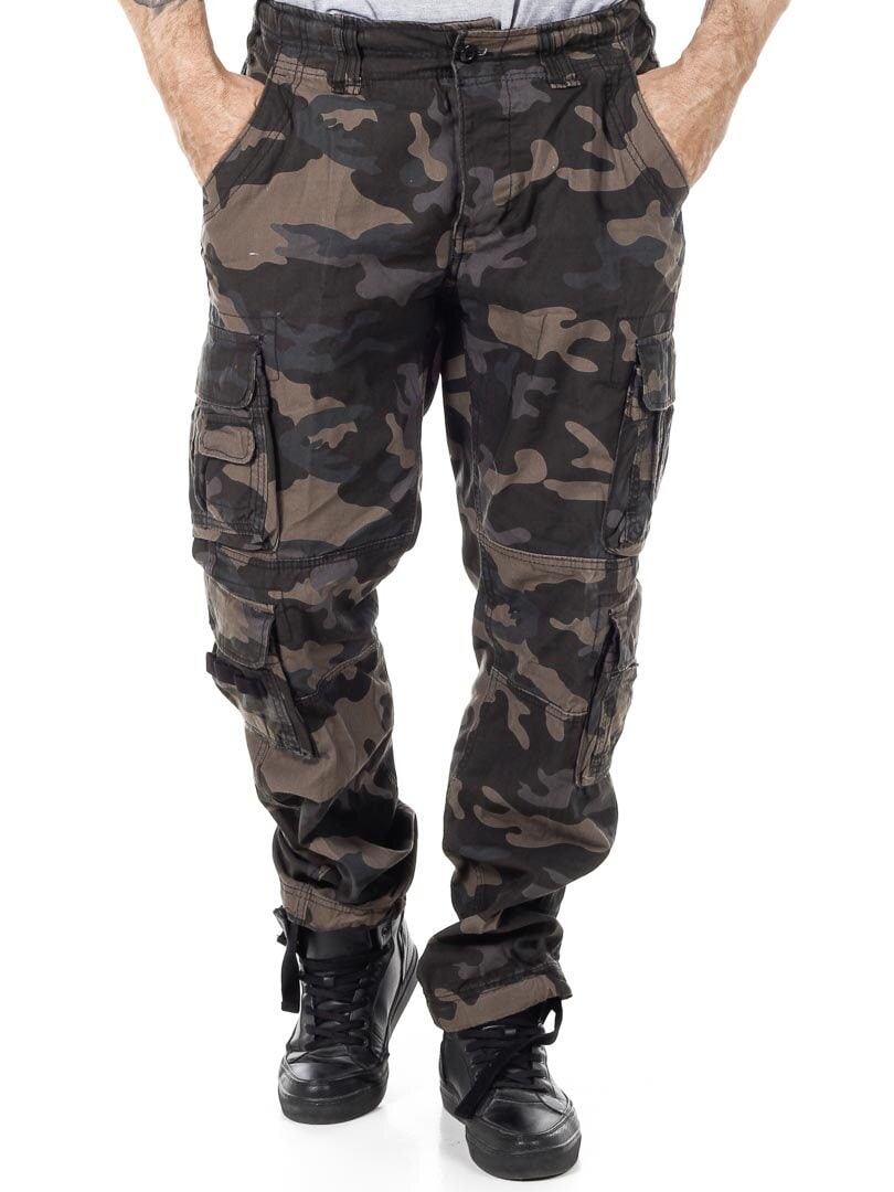 Brandit Pure Slim Fit Byxor - Dark Camo
