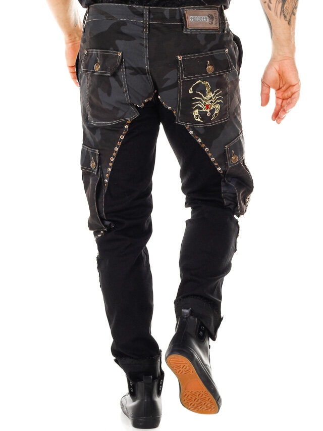 Marshal Kingz Jeans - Svart/Camo