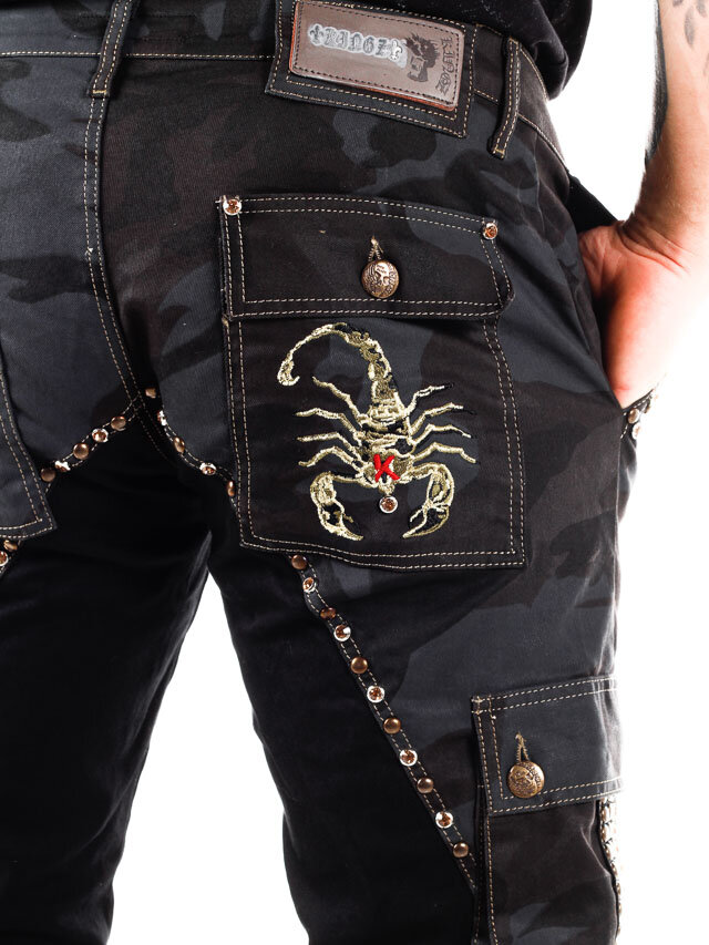 Marshal Kingz Jeans - Svart/Camo