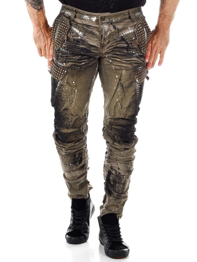 Beastmode Kingz Jeans - Khaki/Svart