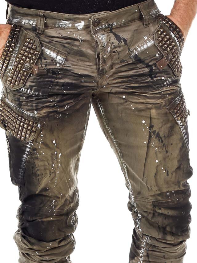Beastmode Kingz Jeans - Khaki/Svart