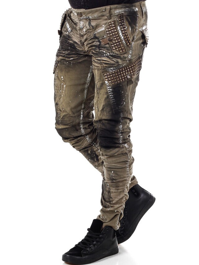 Beastmode Kingz Jeans - Khaki/Svart