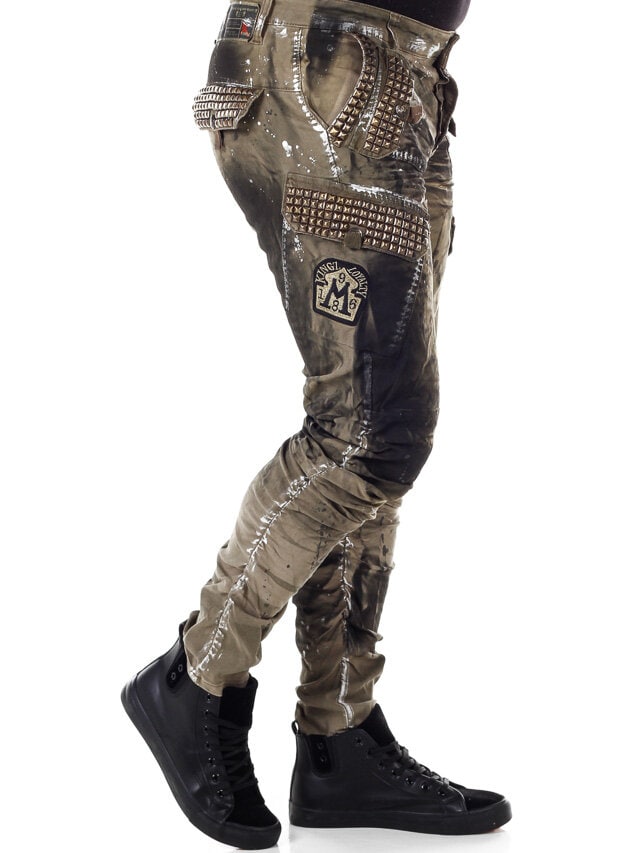 Beastmode Kingz Jeans - Khaki/Svart