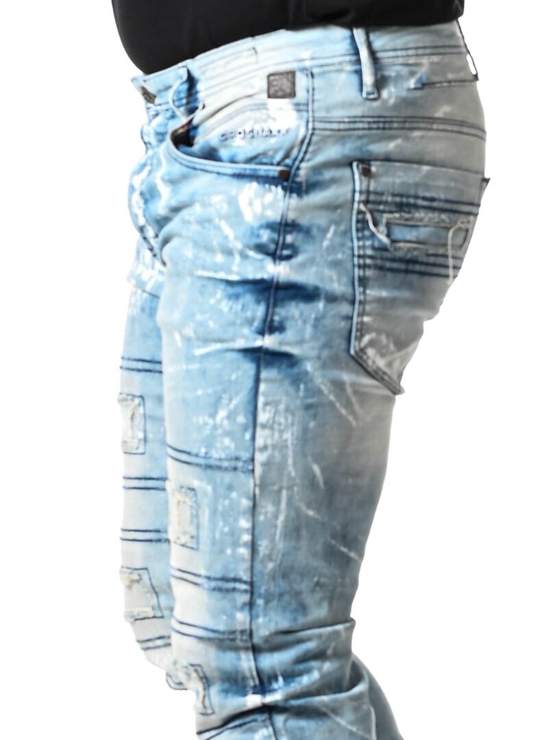 Destroyed Cipo & Baxx Jeans - Ljusblå
