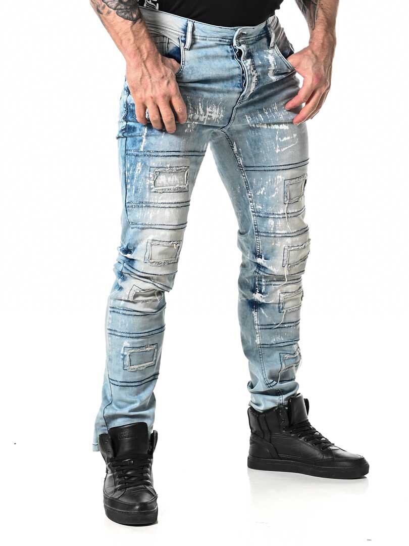 Destroyed Cipo & Baxx Jeans - Ljusblå