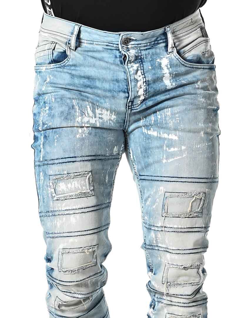 Destroyed Cipo & Baxx Jeans - Ljusblå