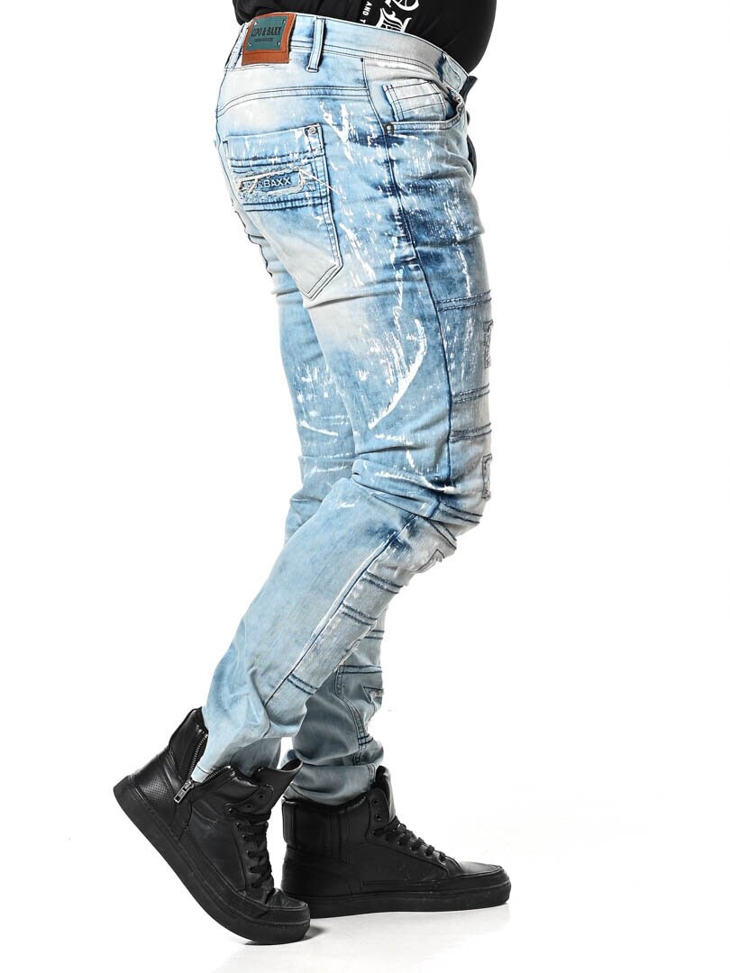 Destroyed Cipo & Baxx Jeans - Ljusblå