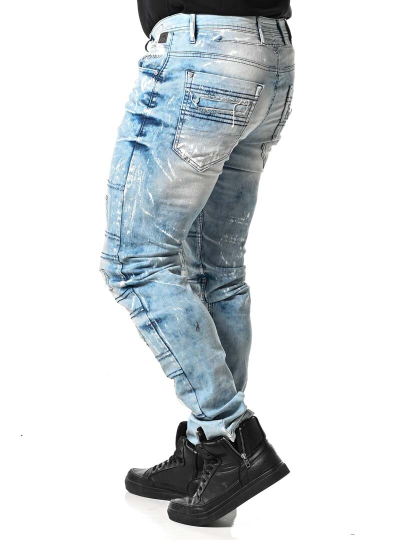 Destroyed Cipo & Baxx Jeans - Ljusblå