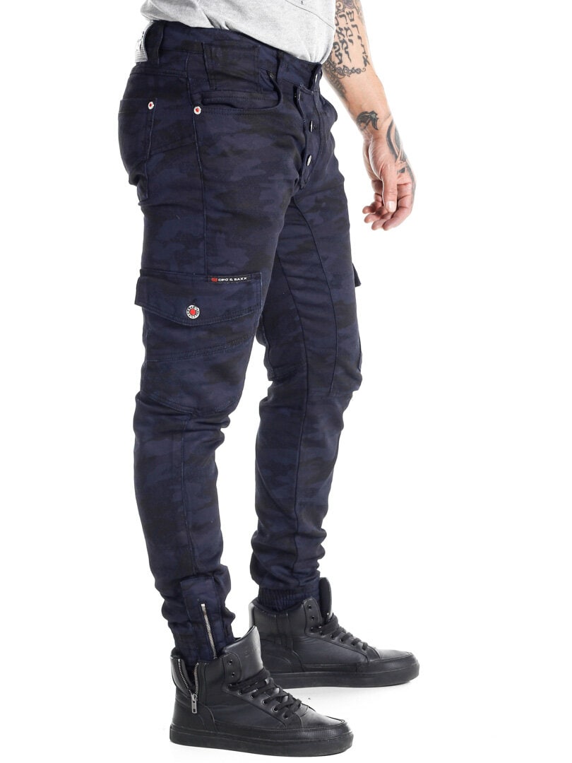 Decode Cipo & Baxx Jeans - Blå/Camo