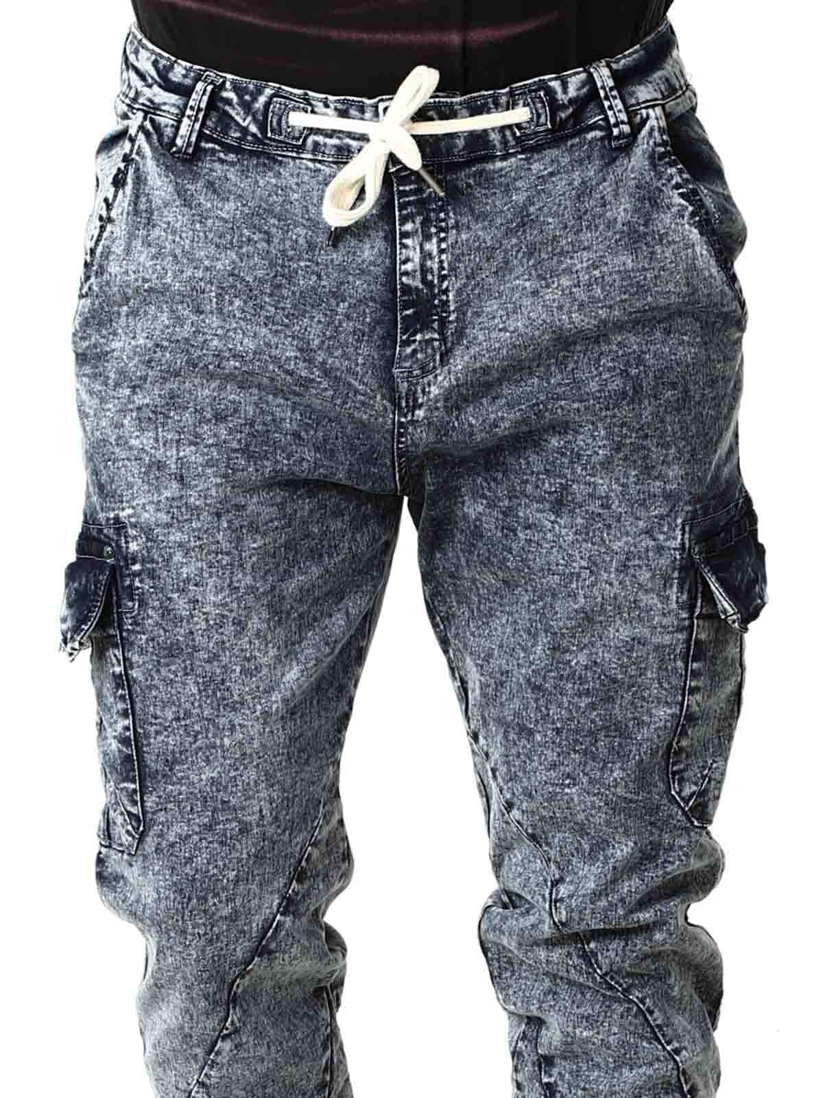 Urban Classics Cargo Joggjeans - Blå