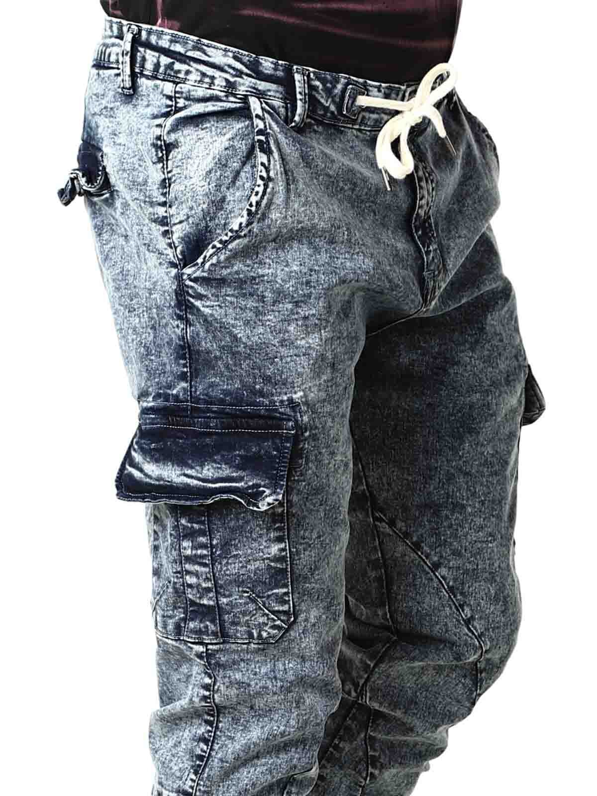 Urban Classics Cargo Joggjeans - Blå