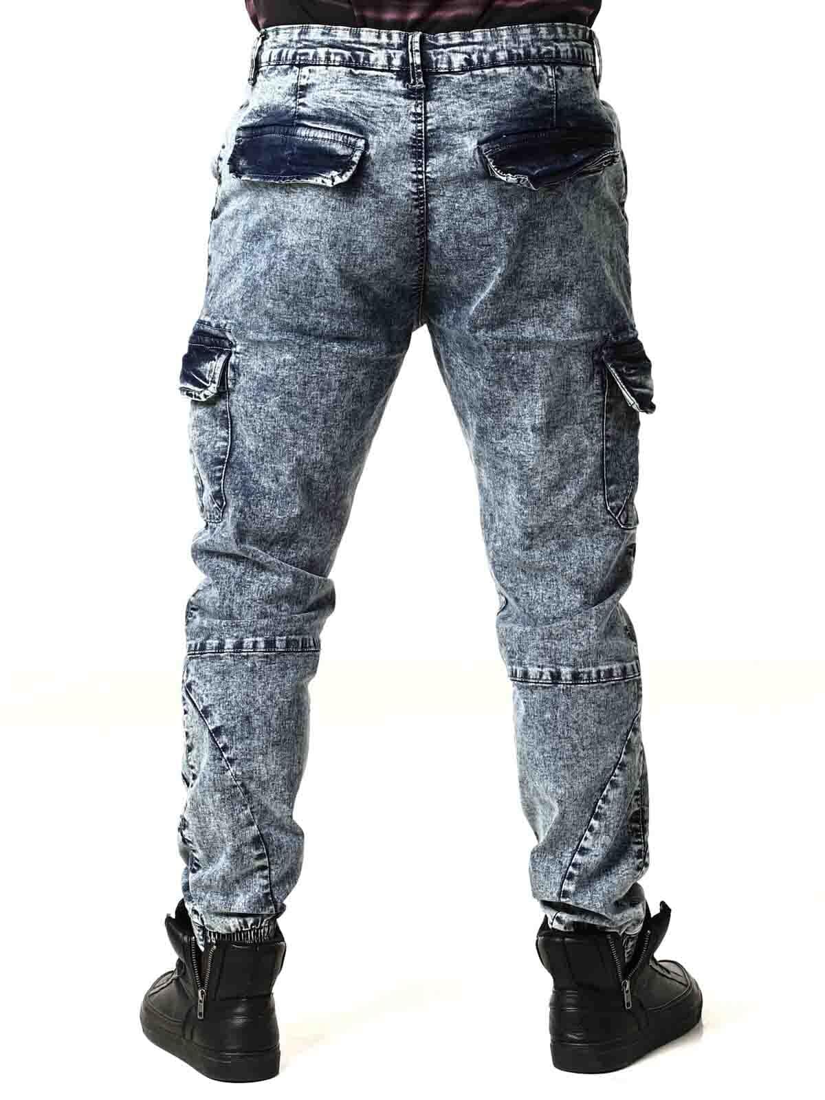 Urban Classics Cargo Joggjeans - Blå