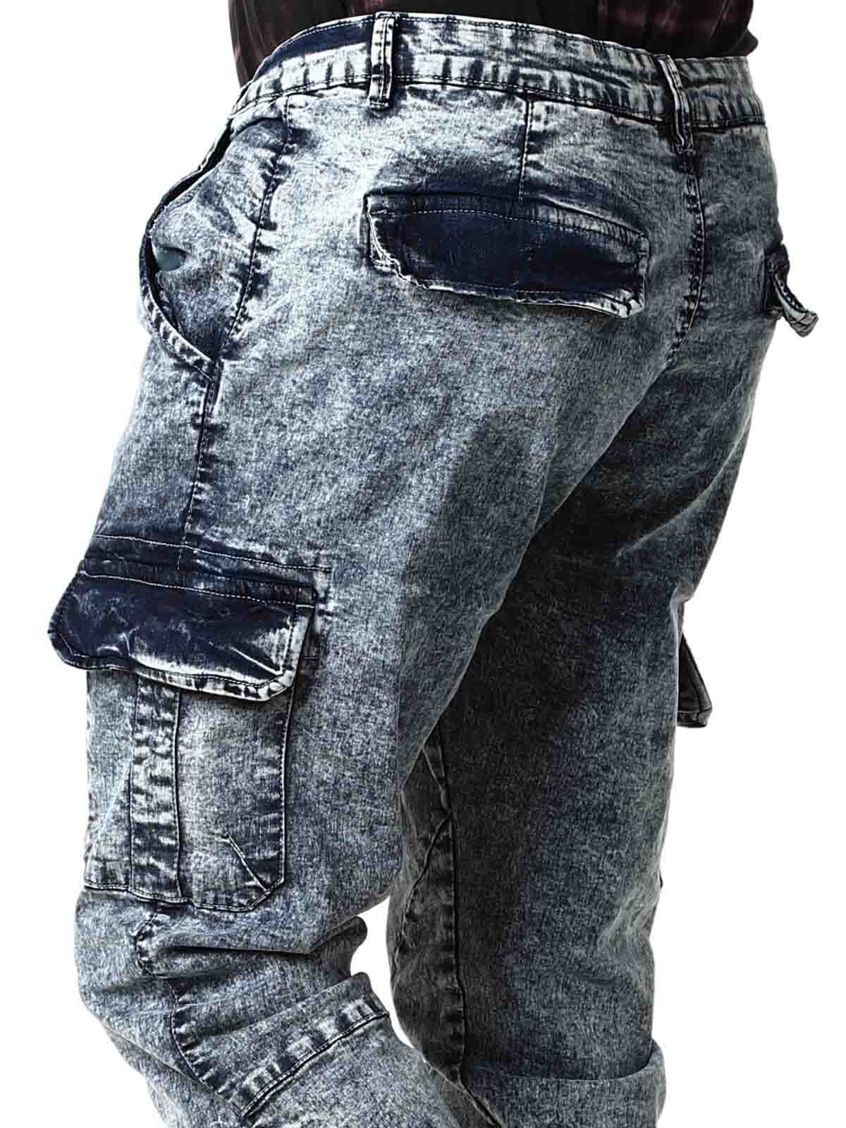Urban Classics Cargo Joggjeans - Blå