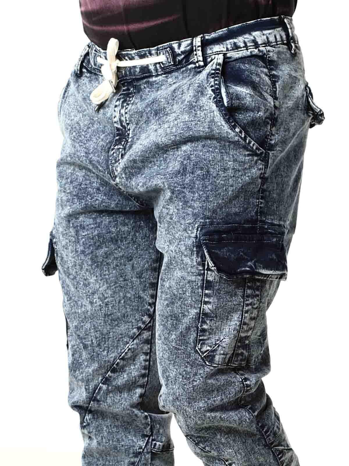 Urban Classics Cargo Joggjeans - Blå