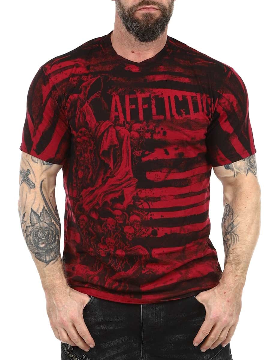 Affliction High And Mighty T-shirt A29076 red_1.jpg