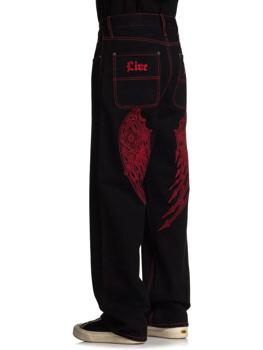 Affliction Wide Leg Wings Jeans -4 Black Red.jpg