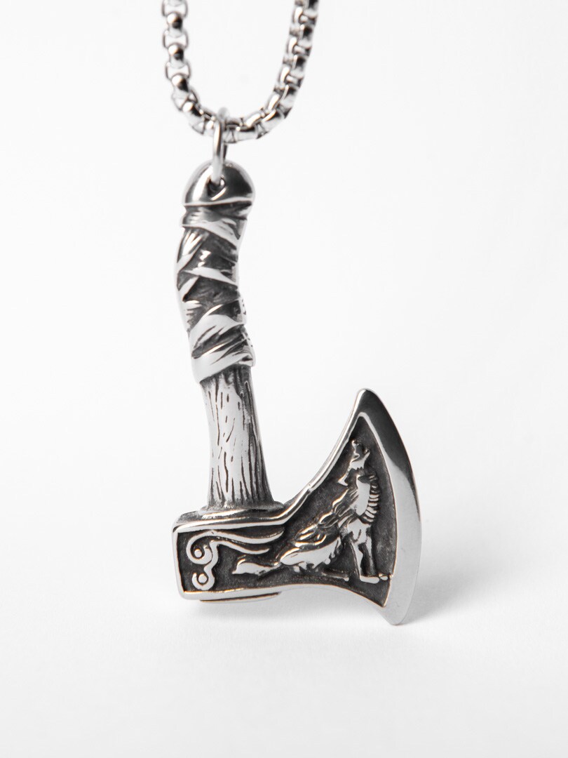 Axe Halsband - Silver