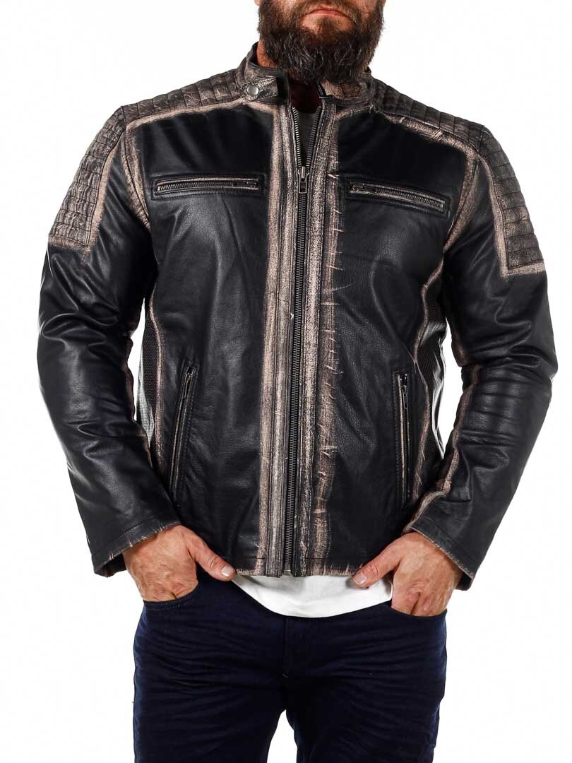 RD Marcone Skinnjacka - Dirty Brown