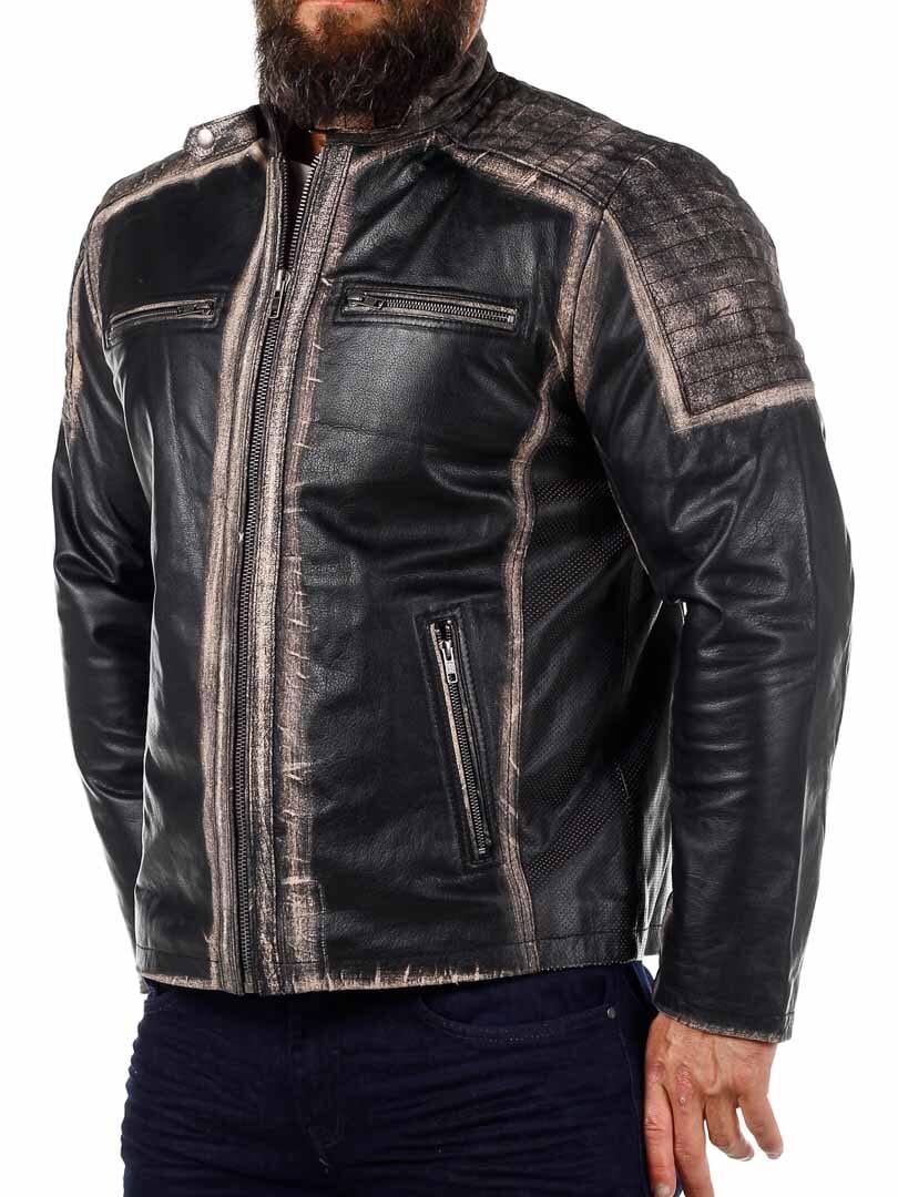 RD Marcone Skinnjacka - Dirty Brown