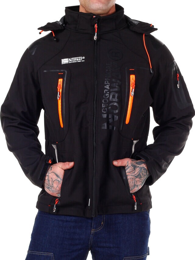 Glazer Softshelljacka - Svart/Orange