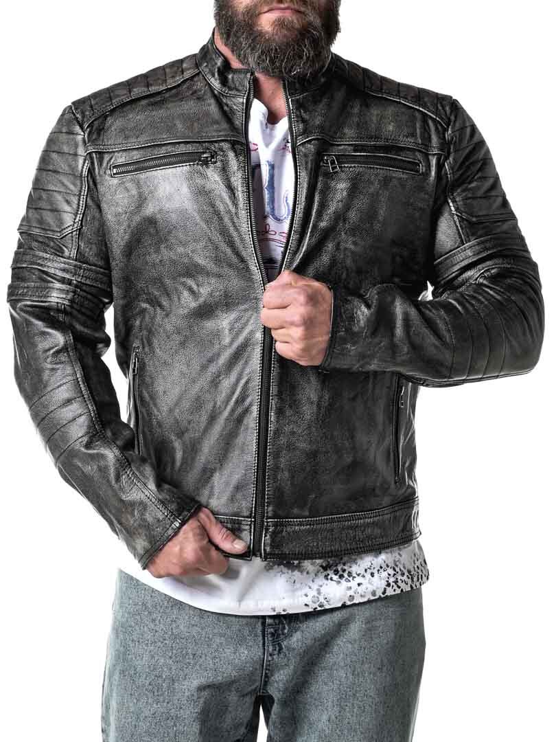 A&D Verna Skinnjacka - Dirty Black