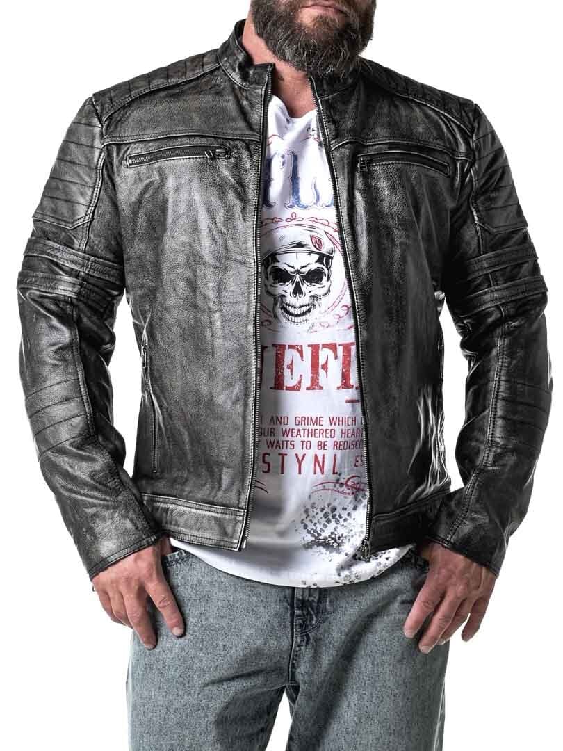 A&D Verna Skinnjacka - Dirty Black
