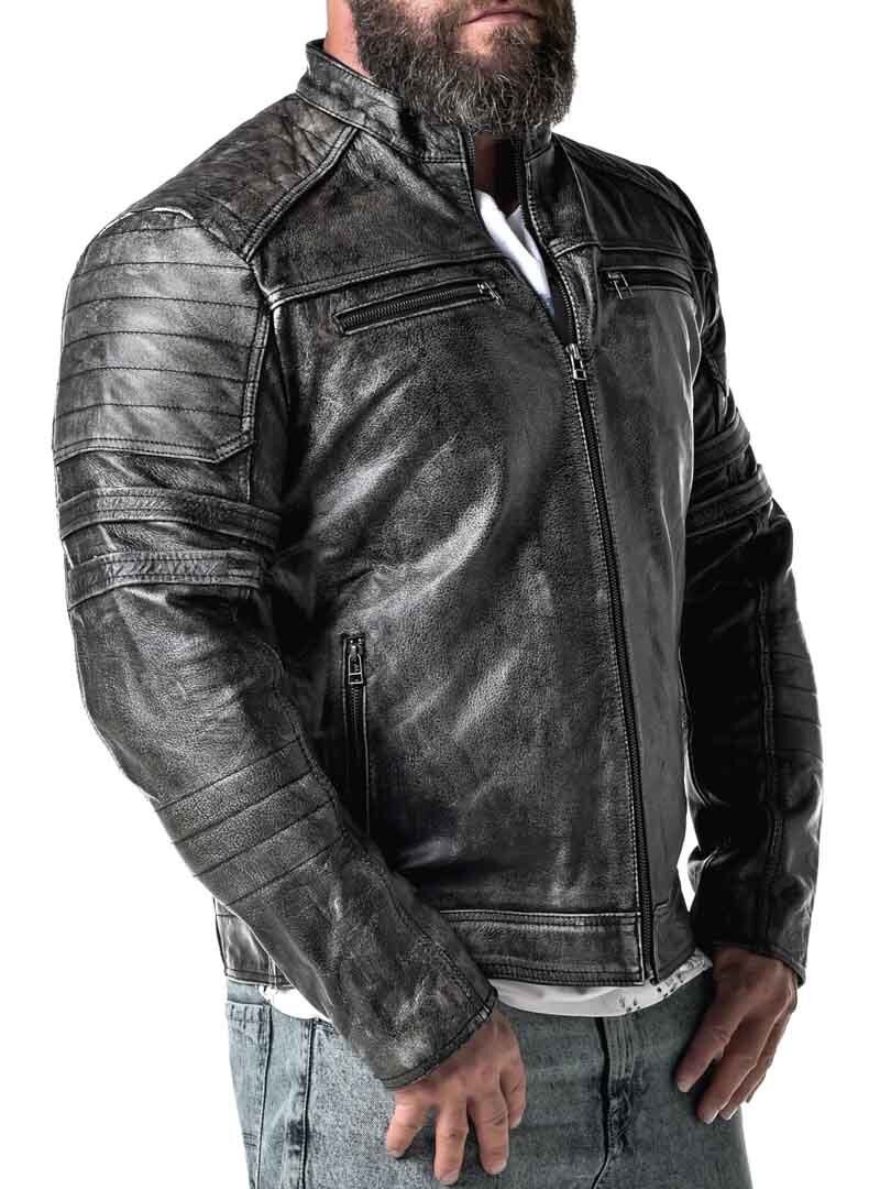 A&D Verna Skinnjacka - Dirty Black