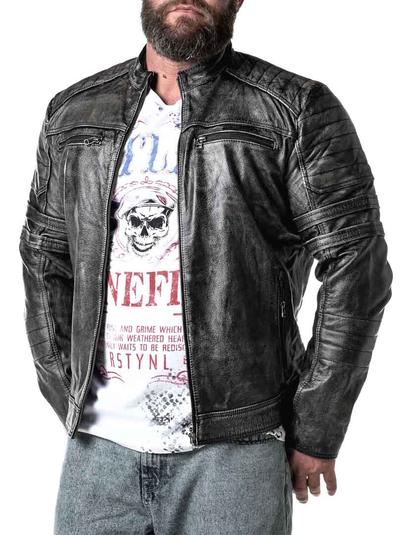 A&D Verna Skinnjacka - Dirty Black