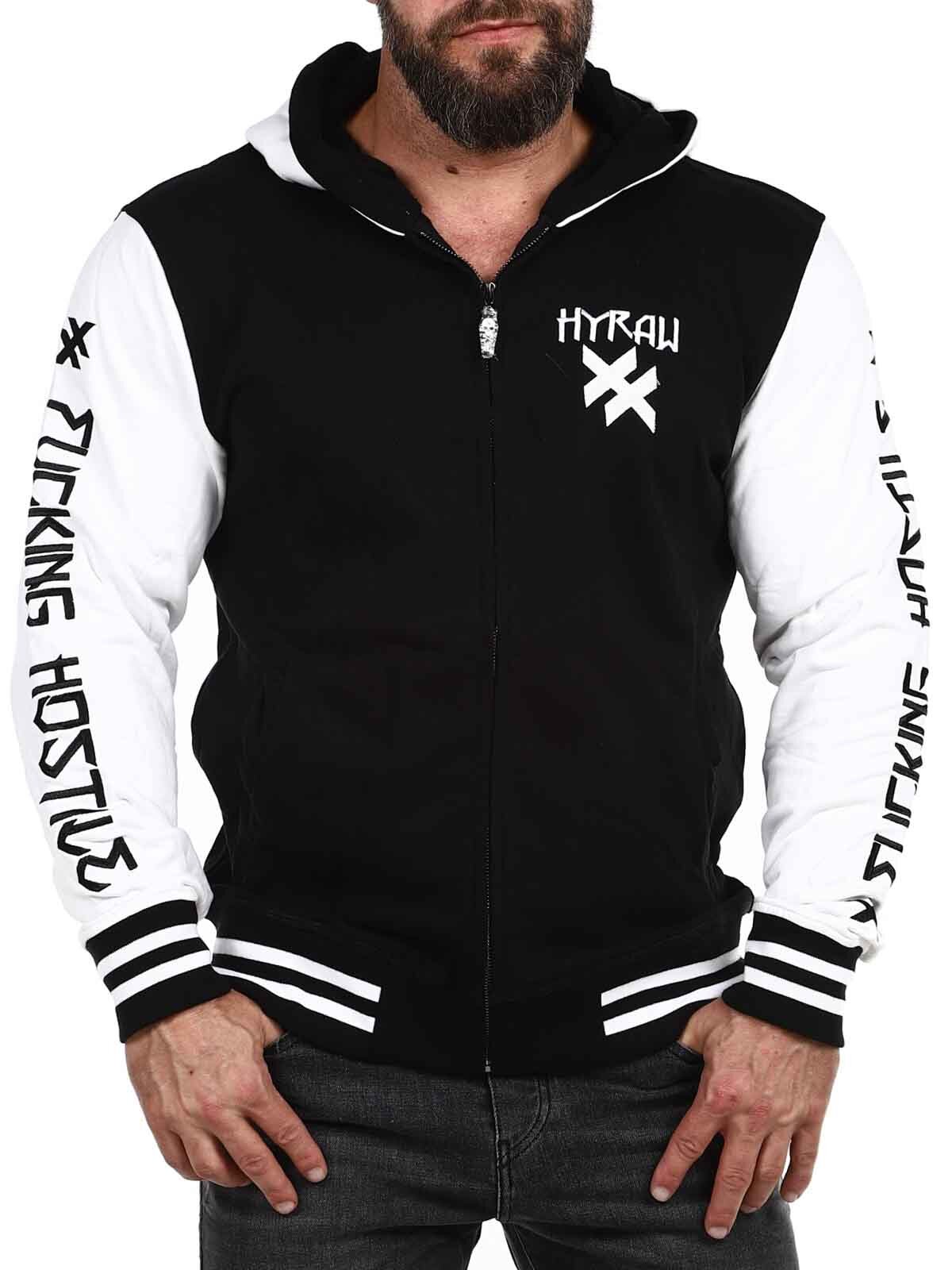 Hyraw Hostile Collegejacka - Svart/Vit