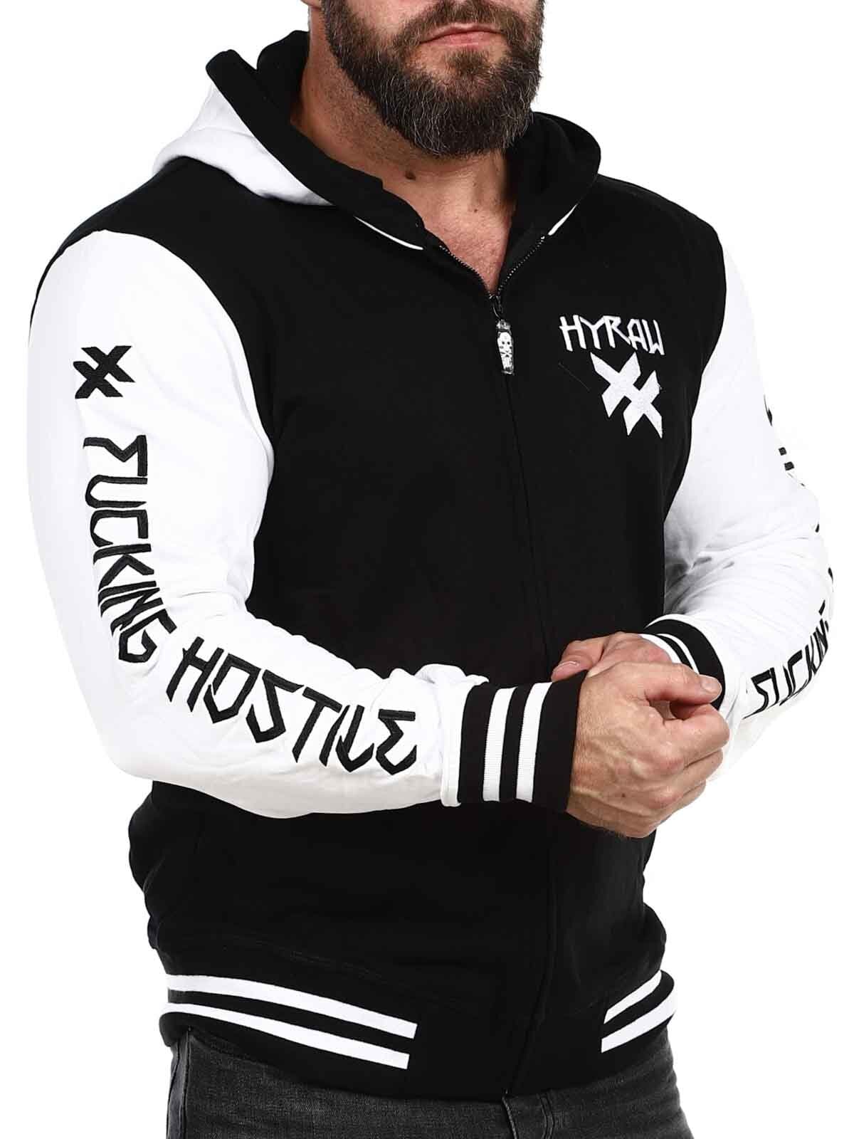 Hyraw Hostile Collegejacka - Svart/Vit