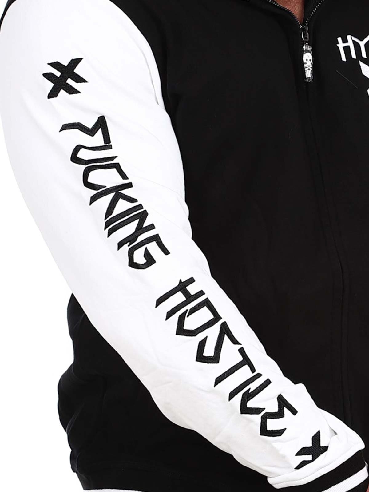 Hyraw Hostile Collegejacka - Svart/Vit