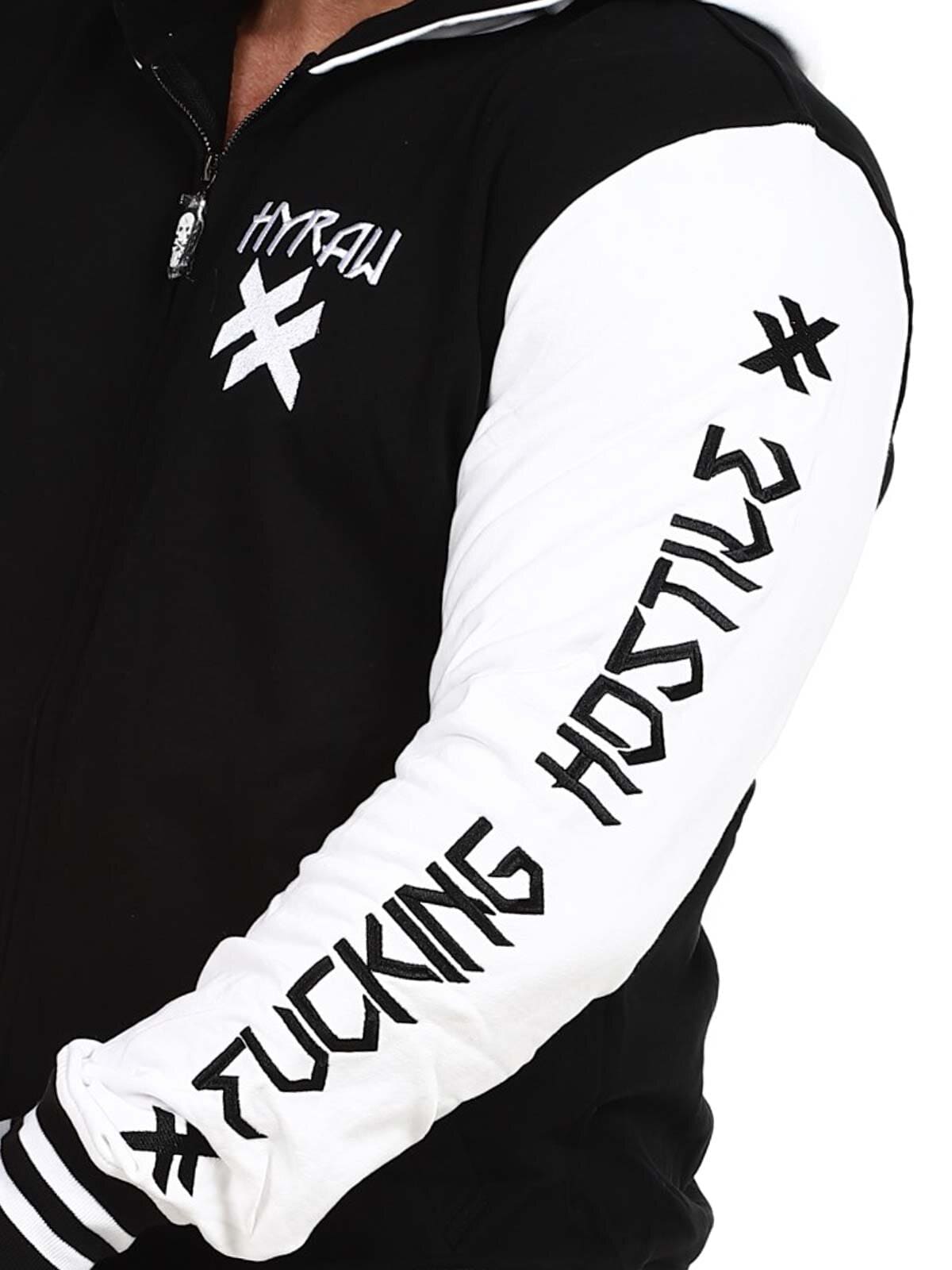 Hyraw Hostile Collegejacka - Svart/Vit