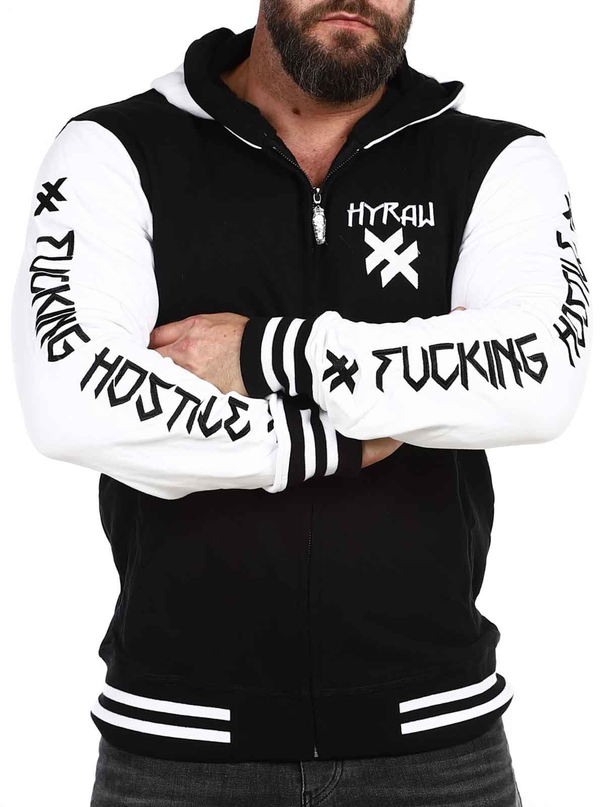 Hyraw Hostile Collegejacka - Svart/Vit