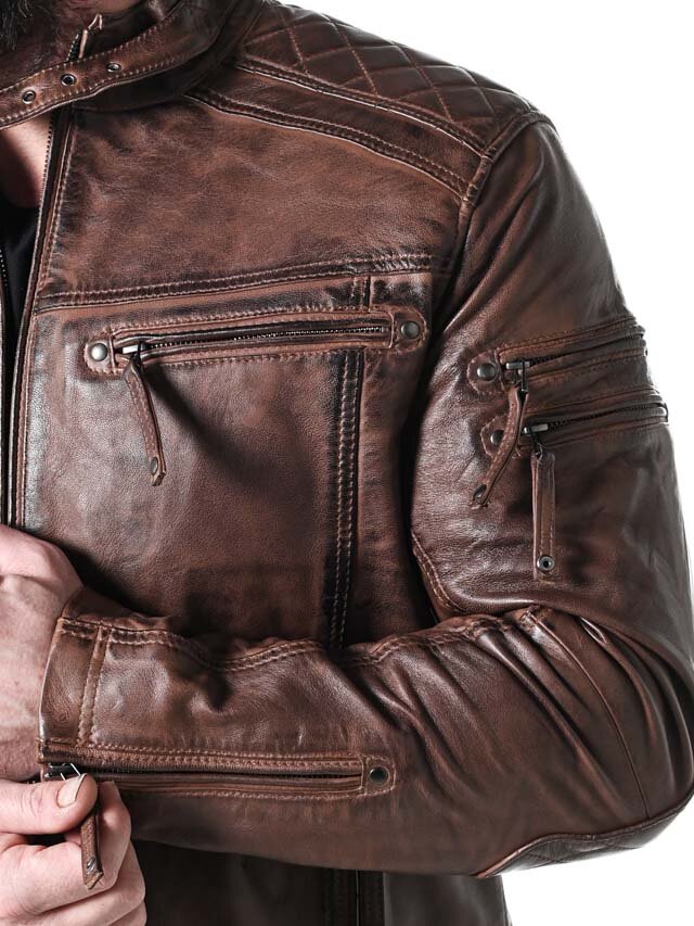 RD Thunder Skinnjacka - Dirty Brown