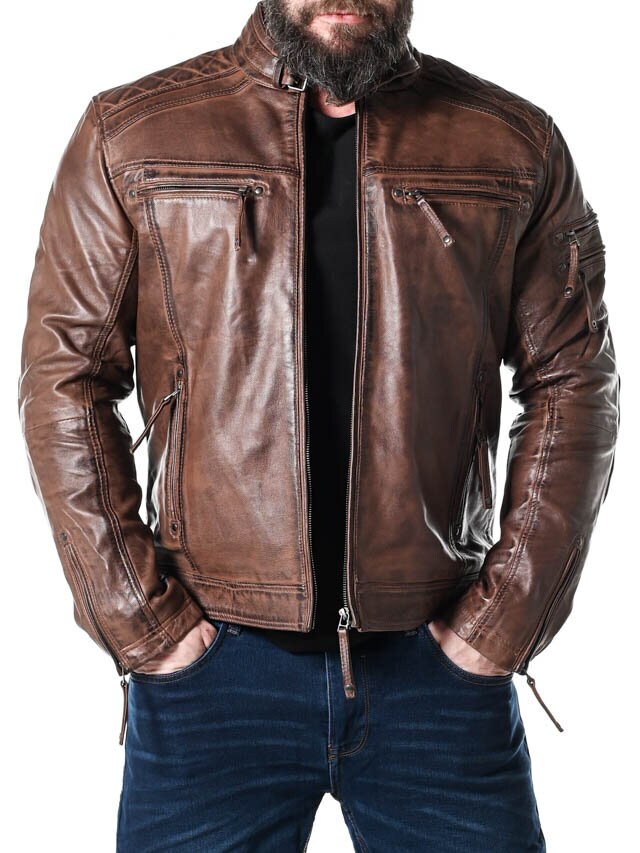 RD Thunder Skinnjacka - Dirty Brown