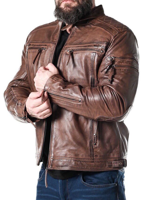 RD Thunder Skinnjacka - Dirty Brown