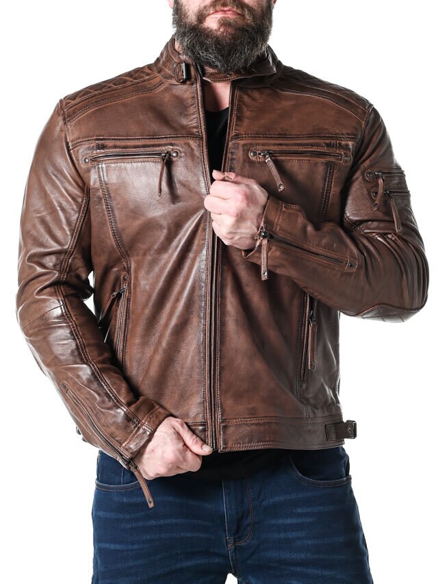 RD Thunder Skinnjacka - Dirty Brown