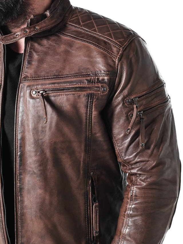 RD Thunder Skinnjacka - Dirty Brown