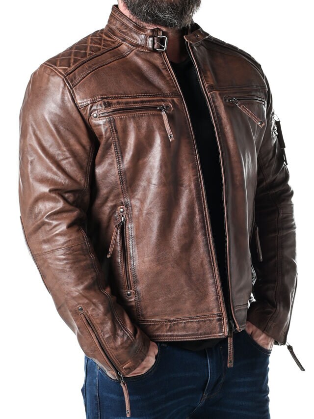 RD Thunder Skinnjacka - Dirty Brown