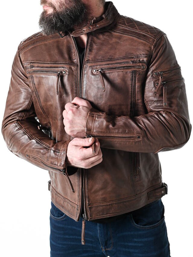 RD Thunder Skinnjacka - Dirty Brown