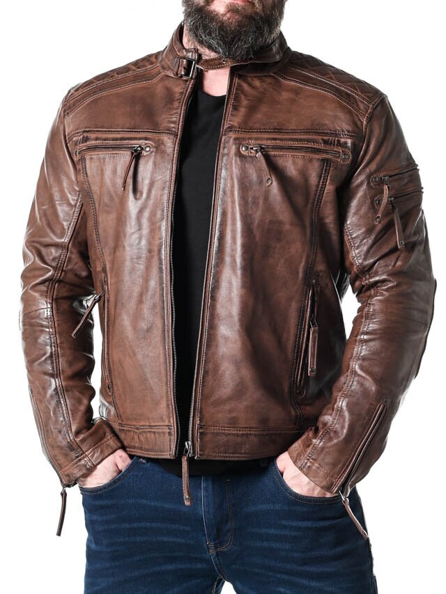 RD Thunder Skinnjacka - Dirty Brown