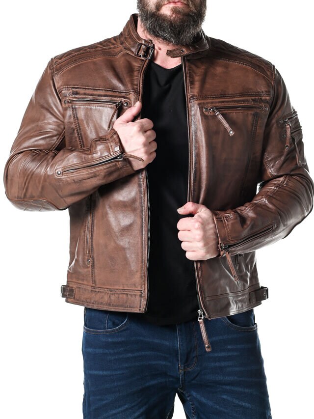 RD Thunder Skinnjacka - Dirty Brown