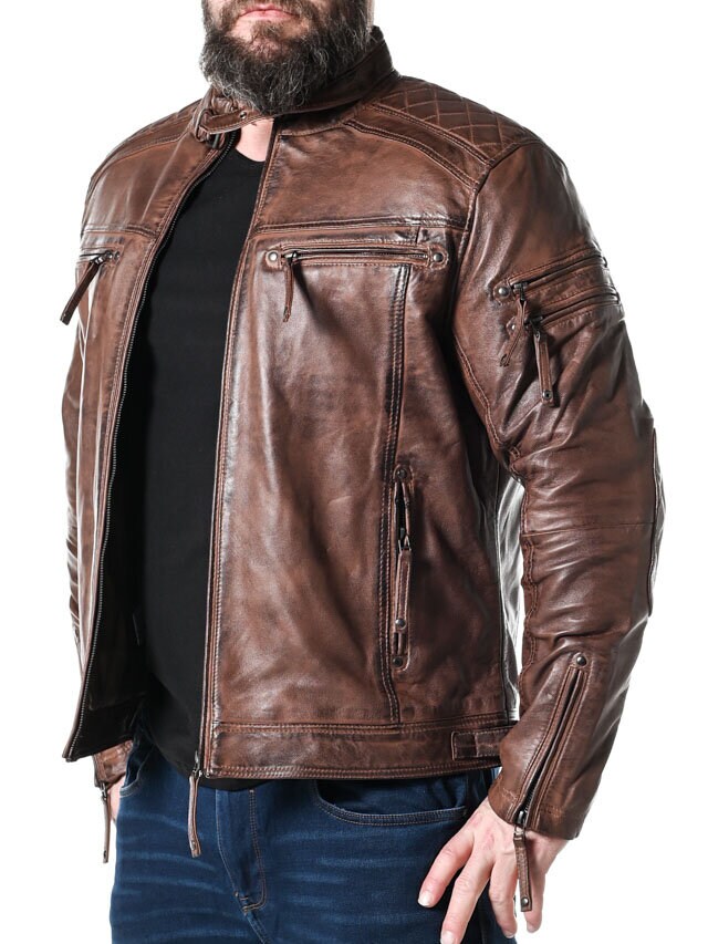 RD Thunder Skinnjacka - Dirty Brown